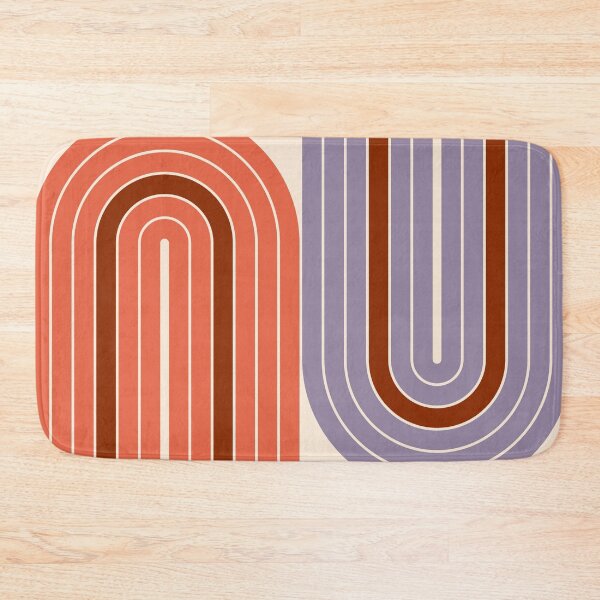 Item preview, Minimalist Geometric Arches Pattern in Tuscan Sunset designed and sold by nineFlorals.
