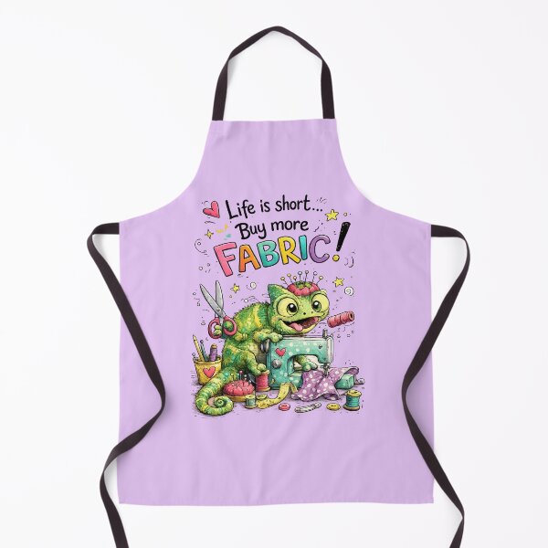 Item preview, Life Is Short Buy More Fabric Funny Sewing Quote | Seamstress Quilter Fabric Lover Design designed and sold by EverStitchStudio ★★★★★.