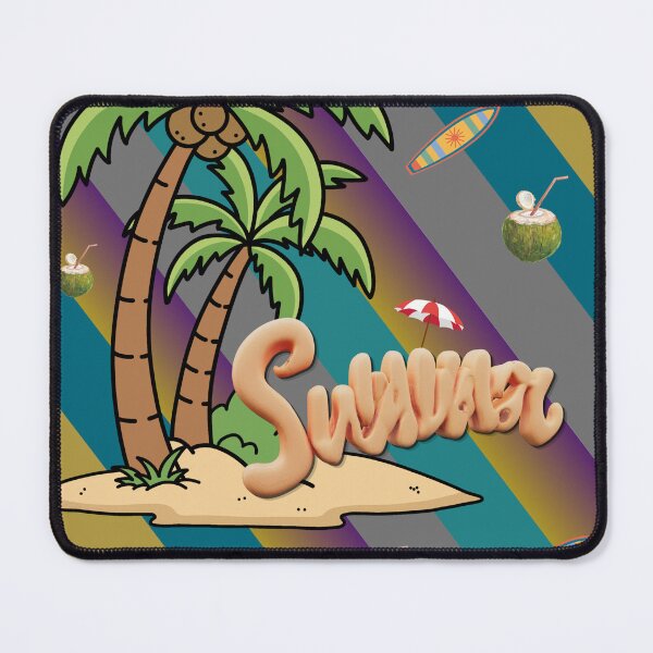 Item preview, Summer Vibes Tropical Beach Design | Palm Trees, Coconut Drink & Surfboard Retro Aesthetic designed and sold by Style Path.