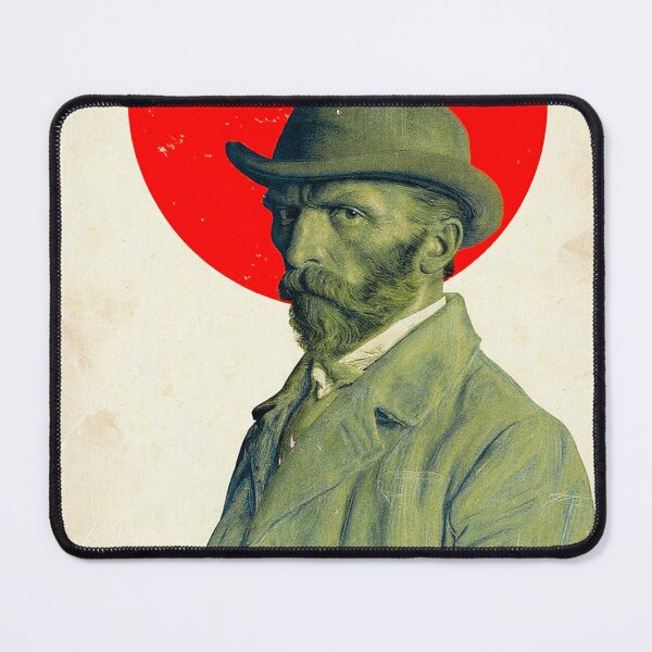 Item preview, Vintage Van Gogh Red Sun Portrait designed and sold by djovan.