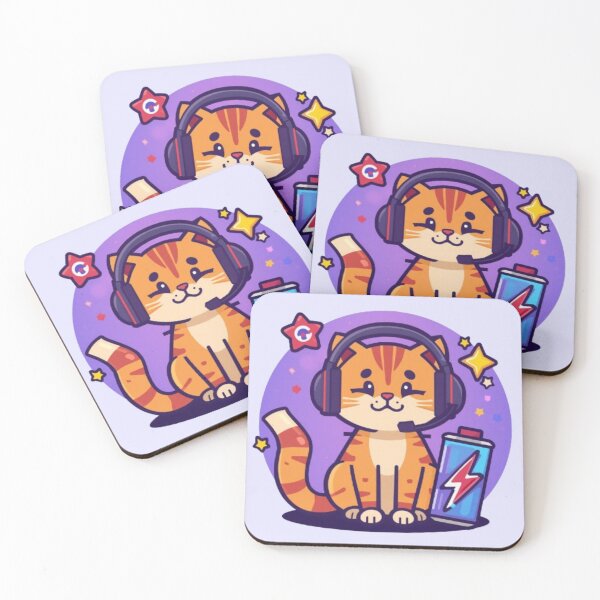 Item preview, Cat Powered Gaming Sticker designed and sold by Stylestickers55.