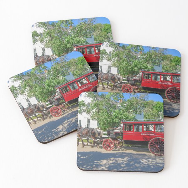 Item preview, Horse-Drawn Grand Hotel Red Carriage, Mackinac Island, Michigan designed and sold by Catherine Sherman.