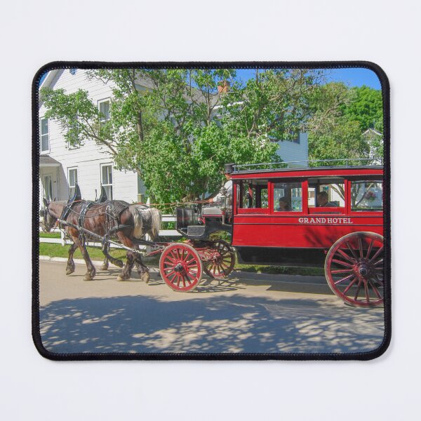 Item preview, Horse-Drawn Grand Hotel Red Carriage, Mackinac Island, Michigan designed and sold by Catherine Sherman.