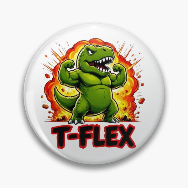 Item preview, T-FLEX Funny Muscular T Rex Gym Pun designed and sold by Nano-Threads.