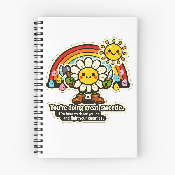 Item preview, Happy Raindrops Daisy Fight Your Enemies Sticker designed and sold by MIROUZ2000.