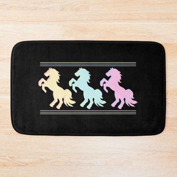 Item preview, Dreamy Pastel Rearing Horses Retro Graphic designed and sold by SunandShade.