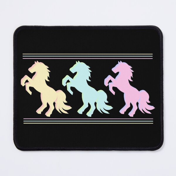 Item preview, Dreamy Pastel Rearing Horses Retro Graphic designed and sold by SunandShade.
