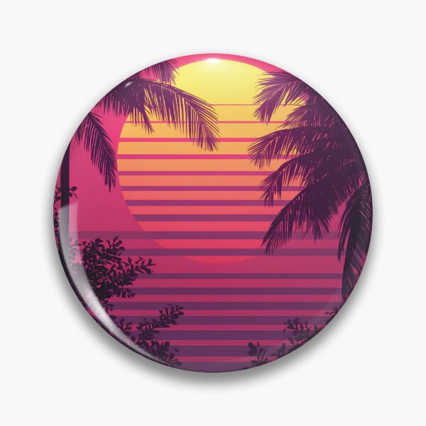 Item preview, Synthwave Retro Sunset - Outrun 80s Palm Tree Aesthetic designed and sold by Melian Vintage.