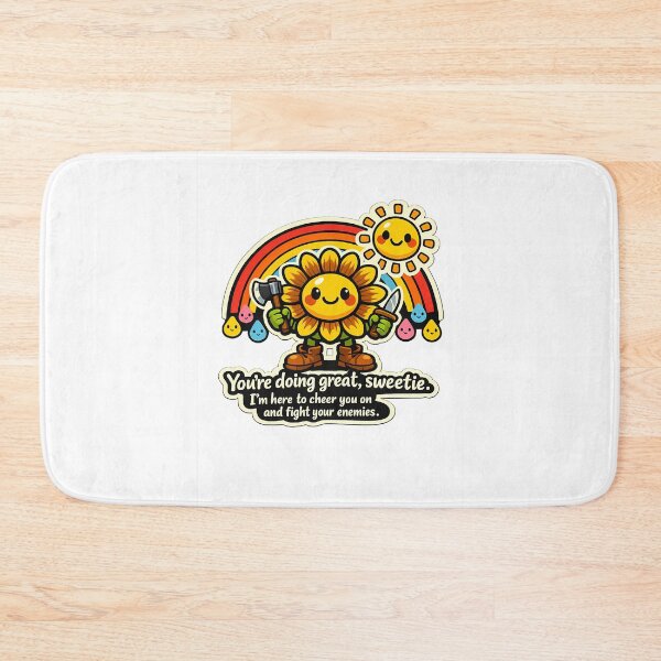 Item preview, Cute Sunflower Axe Fight Your Enemies Sticker designed and sold by MIROUZ2000.