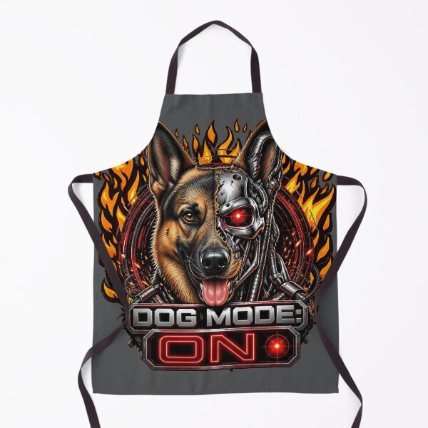 Item preview, Dog Mode ON – Cyber German Shepherd Robot | Futuristic Sci-Fi Cyberdog Design designed and sold by RetroTeeStudio.