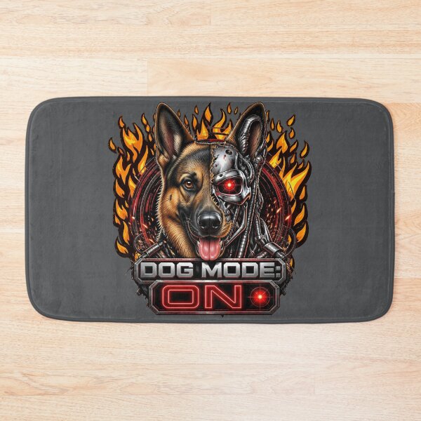 Item preview, Dog Mode ON – Cyber German Shepherd Robot | Futuristic Sci-Fi Cyberdog Design designed and sold by RetroTeeStudio.