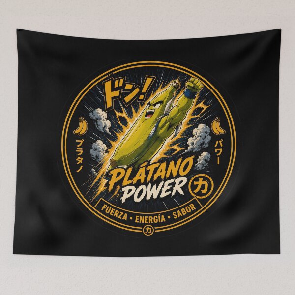 Item preview, Platano Power Anime Dominican Hero designed and sold by Dominicanada.