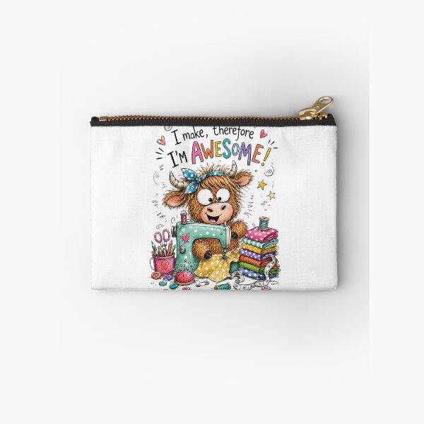 Item preview, I Make Therefore I’m Awesome Funny Sewing Quote | Seamstress Quilter Maker Design designed and sold by EverStitchStudio ★★★★★.