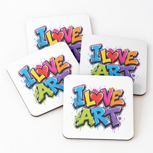 Item preview, I Love Art Street Art Graffiti designed and sold by Unreasonableart.