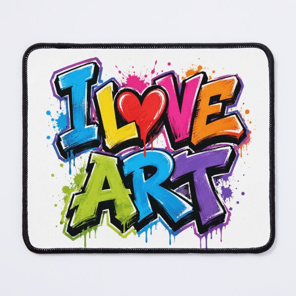 Item preview, I Love Art Street Art Graffiti designed and sold by Unreasonableart.
