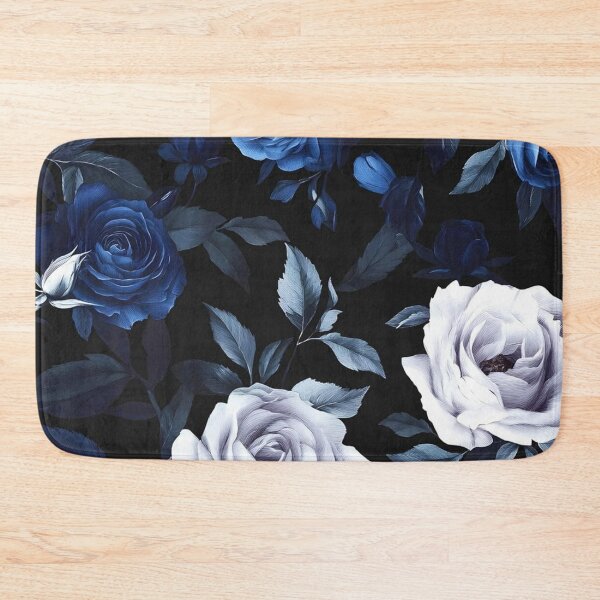 Item preview, Midnight Sapphire Rose Garden Pattern designed and sold by INKRebelGraphic.