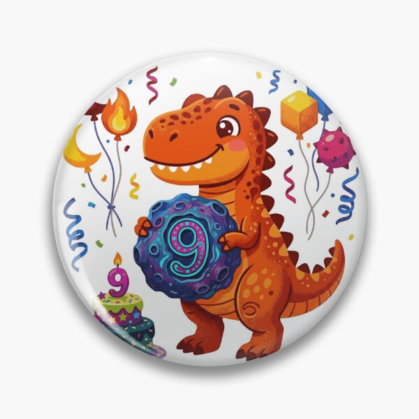 Item preview, 9th T-rex birthday dino lover meteorite designed and sold by Tronstell.