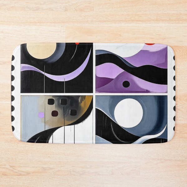 Item preview, quiet orbits stamp colorful geometric abstract design designed and sold by SmashingDeals.