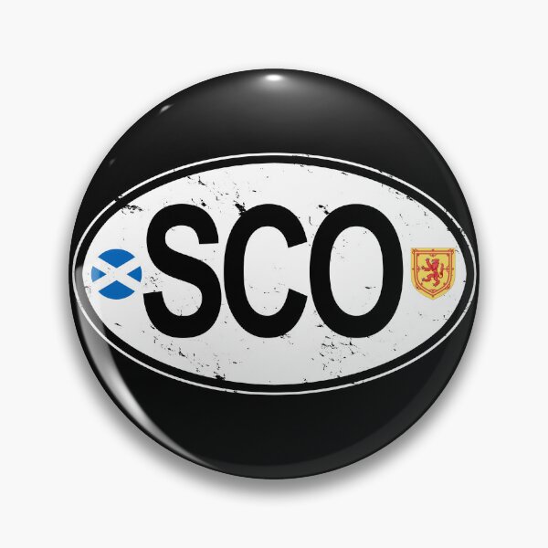 Item preview, Scotland Oval Country Code Decal designed and sold by rogue-design.