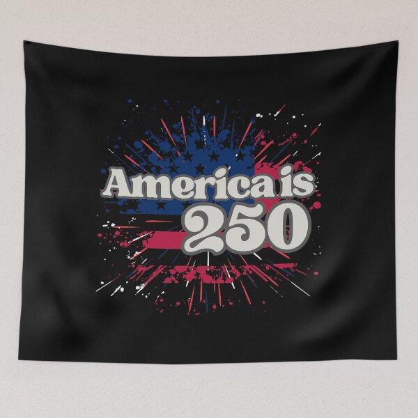 Item preview, America Is 250 Paint Splash Flag Burst — USA 250th Anniversary Patriotic Design designed and sold by GFamilyC.