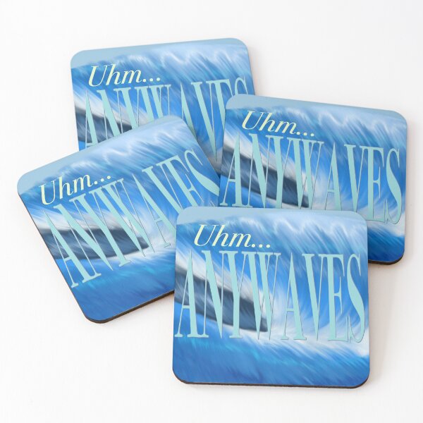 Item preview, Big Swell Design Saying “Uhm… ANYWAVES” designed and sold by mrandmrscoconut.