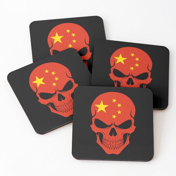 Aperçu de l'œuvre Drapeau chinois à tête de mort créée et vendue par JeffBartels.