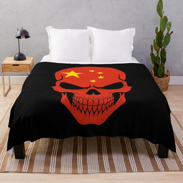 Aperçu de l'œuvre Drapeau chinois à tête de mort créée et vendue par JeffBartels.