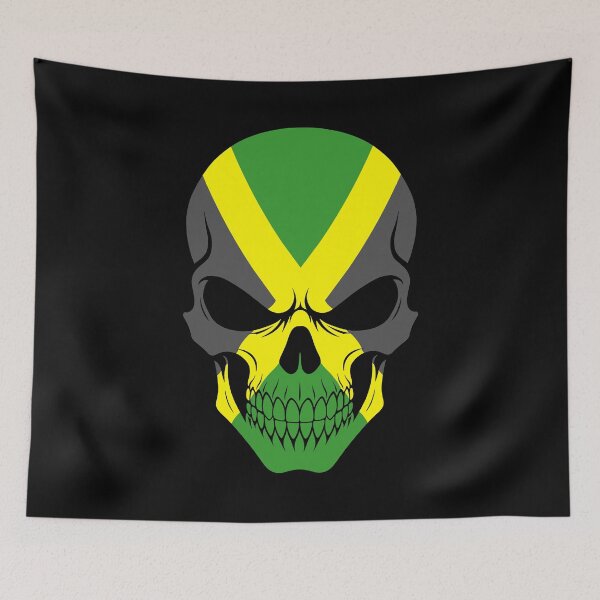 Item preview, Jamaica Skull Flag designed and sold by JeffBartels.