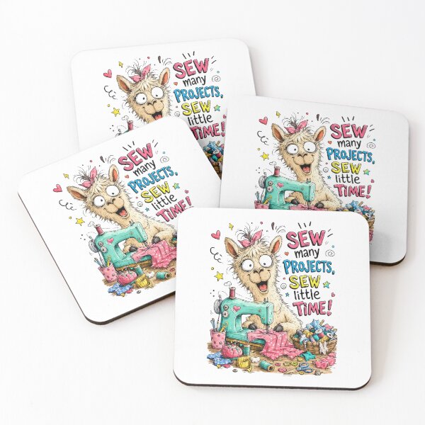 Item preview, Sew Many Projects Sew Little Time Funny Sewing Quote | Seamstress Quilter Maker Design designed and sold by EverStitchStudio ★★★★★.