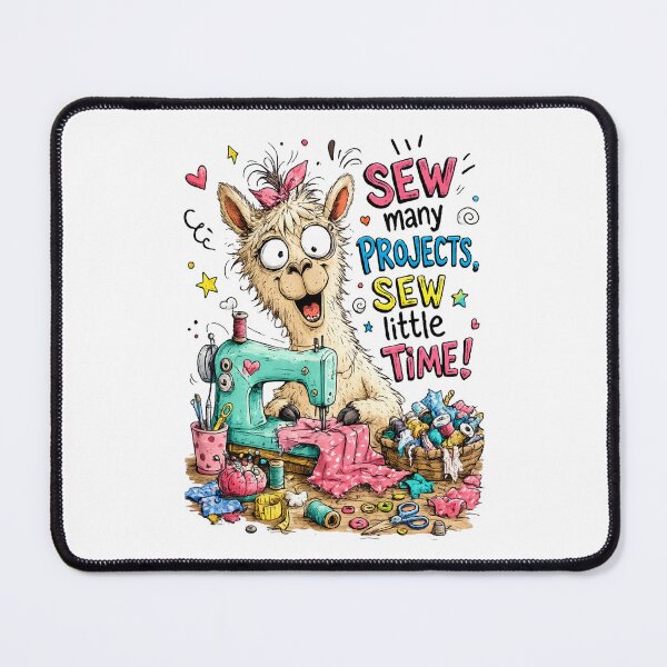 Item preview, Sew Many Projects Sew Little Time Funny Sewing Quote | Seamstress Quilter Maker Design designed and sold by EverStitchStudio ★★★★★.