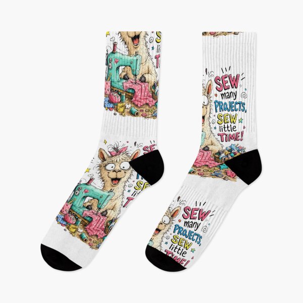 Item preview, Sew Many Projects Sew Little Time Funny Sewing Quote | Seamstress Quilter Maker Design designed and sold by EverStitchStudio ★★★★★.