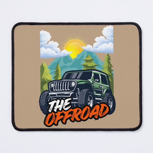 Item preview, The Offroad - Vintage Mountain Adventure Jeep Design designed and sold by GoGreenlove.