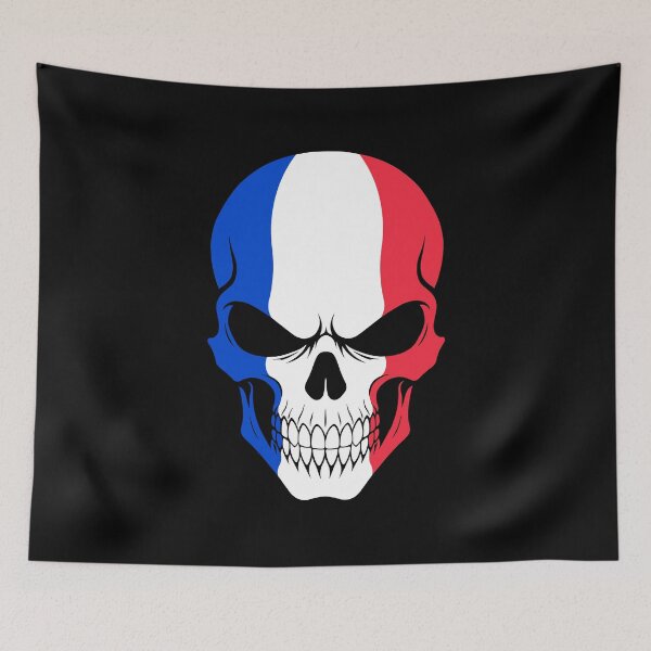 Item preview, France Skull Flag designed and sold by JeffBartels.