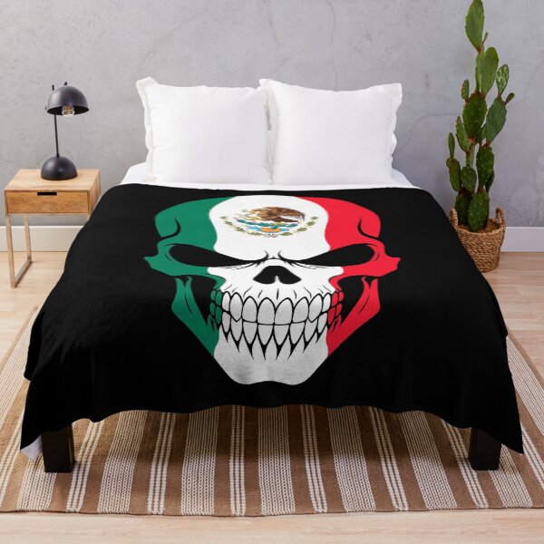 Item preview, Mexico Skull Flag designed and sold by JeffBartels.