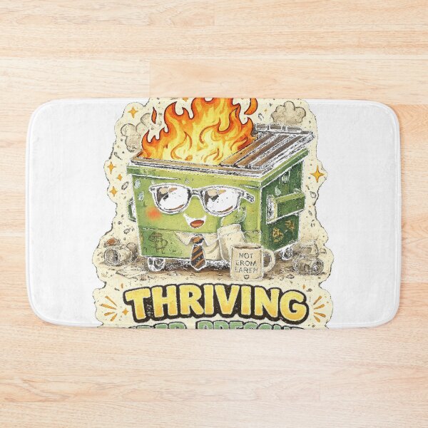 Item preview, Thriving Under Pressure – Funny Dumpster Fire Office Meme designed and sold by NarpLTD.
