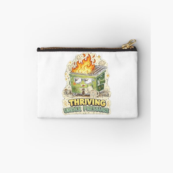 Item preview, Thriving Under Pressure – Funny Dumpster Fire Office Meme designed and sold by NarpLTD.