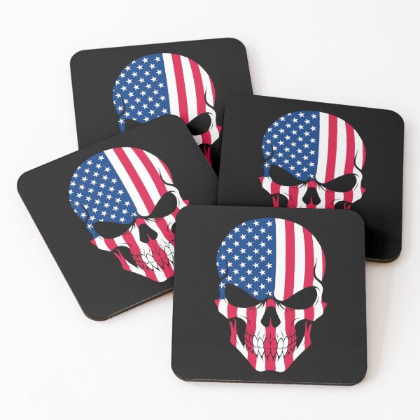 Item preview, United States Skull Flag designed and sold by JeffBartels.