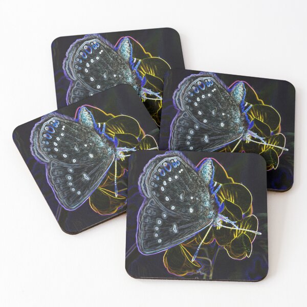 Item preview, Neon Butterfly on Flower Bloom designed and sold by tonivainio.