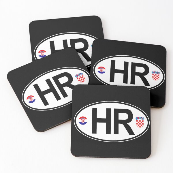Item preview, Croatia Oval Country Code Decal designed and sold by rogue-design.