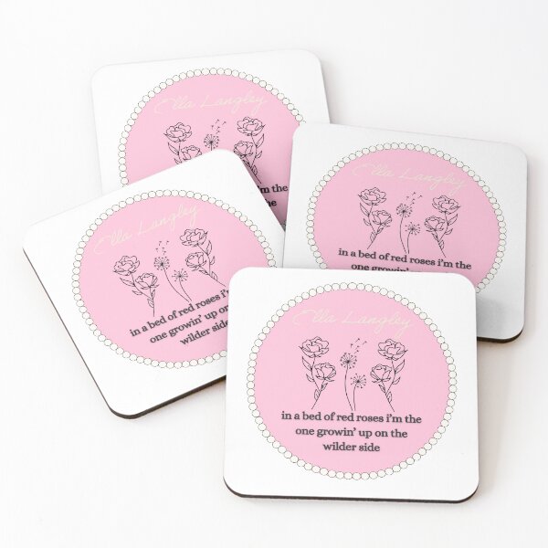 Artikelvorschau, Ella Langley Dandelion Wilder Side Country Lyrics Pink Coquette Sticker entworfen und verkauft von theintentionalteacher.