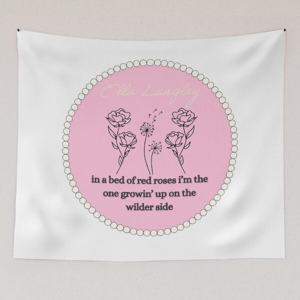Item preview, Ella Langley Dandelion Wilder Side Country Lyrics Pink Coquette Sticker designed and sold by theintentionalteacher.