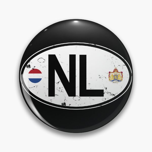 Item preview, Netherlands Oval Country Code Decal designed and sold by rogue-design.