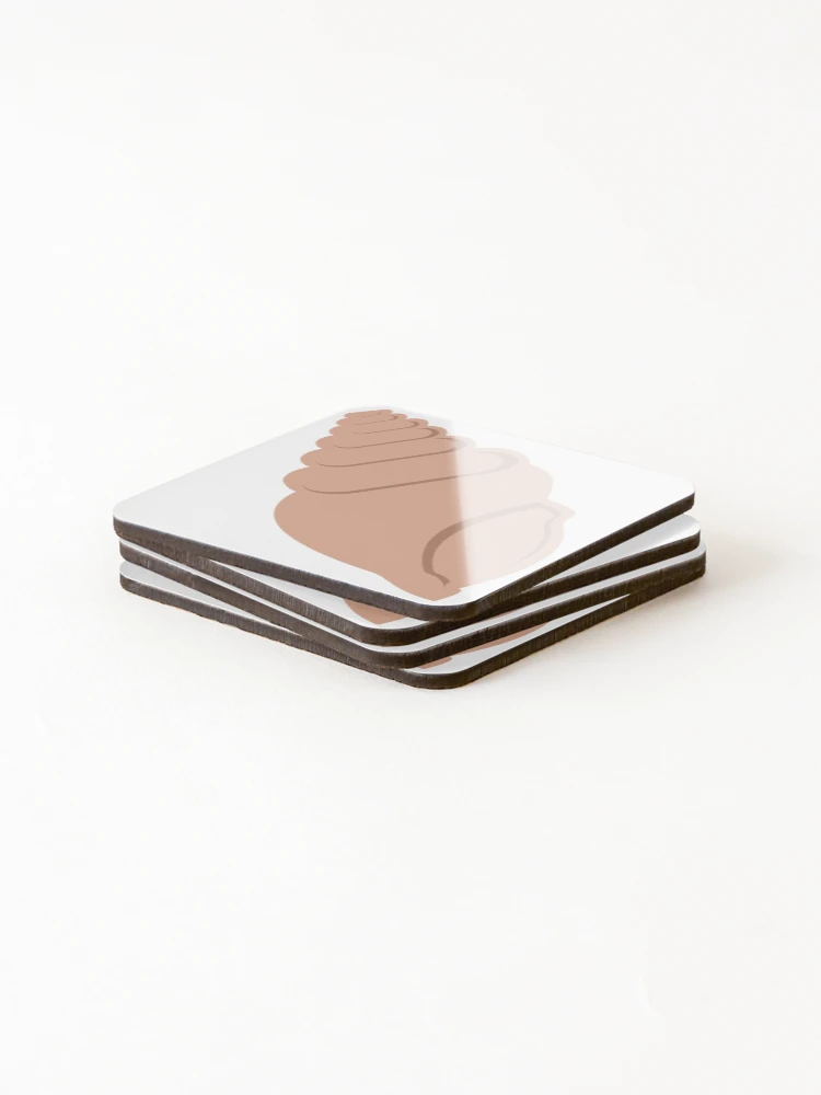 Thumbnail 4 of 5, Coasters (Set of 4), Tan Conch Shell designed and sold by Risa-C.