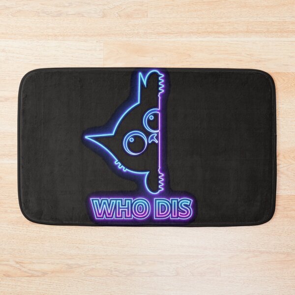 Item preview, "Who Dis? Peeking Black Cat'' designed and sold by katiecorners.