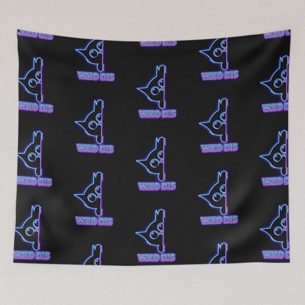 Item preview, "Who Dis? Peeking Black Cat'' designed and sold by katiecorners.
