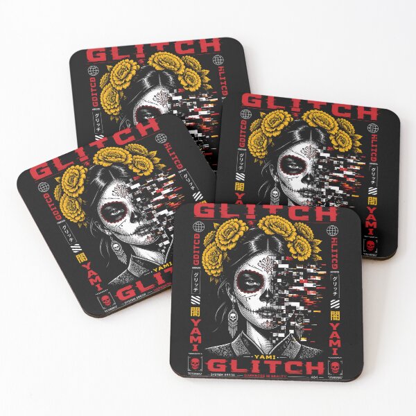 Item preview, Cyberpunk Calavera Glitch Art: Yami System Error designed and sold by saamessart.