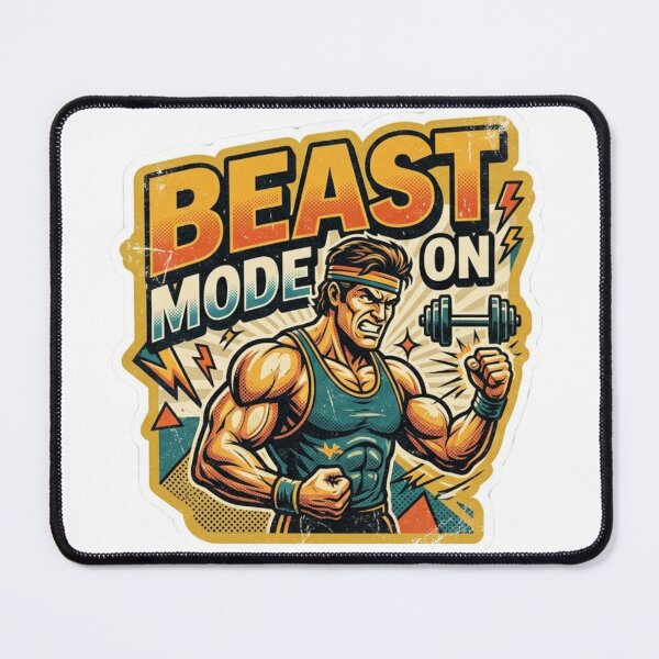 Item preview, Beast Mode On – Fitness & Gym Motivation Graphic designed and sold by ArtisticShape.