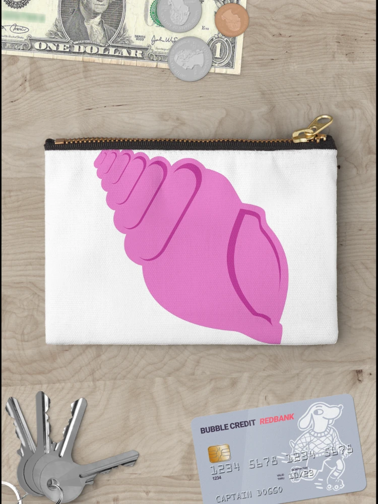 Thumbnail 3 of 4, Zipper Pouch, Pink Conch Shell designed and sold by Risa-C.