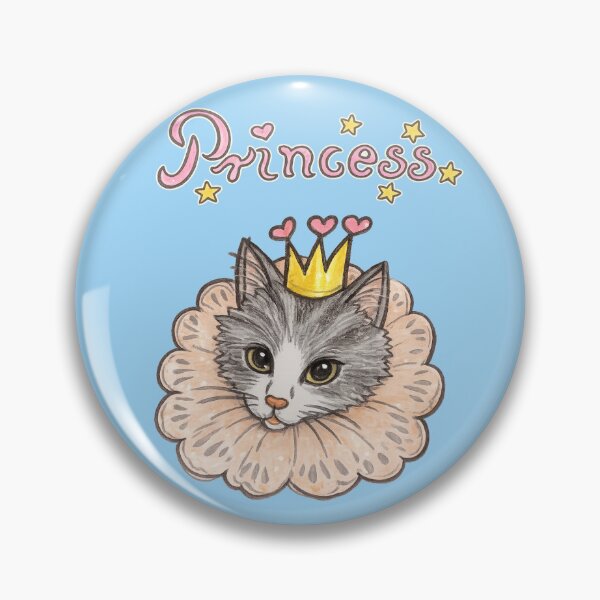 Item preview, Cute Royal Tabby Cat with Crown and Pink Lettering designed and sold by pigeonlovrs.