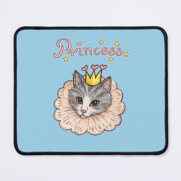 Item preview, Cute Royal Tabby Cat with Crown and Pink Lettering designed and sold by pigeonlovrs.